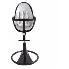 Стульчик + вставка BLOOM Fresco chrome NOIR черный/серебро E10537 BBLSL