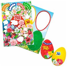 Набор виниловые магниты "Яйца" с наклейками(цветами) 145*100 (маленький) Орландо