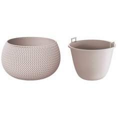 Кашпо для цветов SPLOFY BOWL DKSP370-7529U мокко 2 предмета 9л Prosperplast