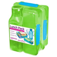 Набор Lunch: 2 контейнера и бутылка 475мл Sistema