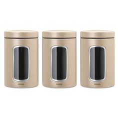 Набор контейнеров 3 пр.(1,4л), Шампань Brabantia