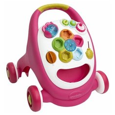 Каталка-ходунки Amarobaby WALKING WAY (2в1) музыкальный игровой центр, розовый, 46,5х51х47 см.
