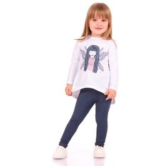 Джемпер ДДД379804/"Страна чудес"/белый//Фея с длинными волосами///52-98 Апрель