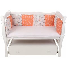 Бортик в кроватку 12 предметов AmaroBaby Лес (поплин)