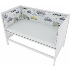 Бортик в кроватку на молнии (4 подушки-бортика) AmaroBaby ГОРОД