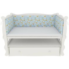 Бортик в кроватку на молнии (4 подушки-бортика) AmaroBaby Маленький принц (поплин)