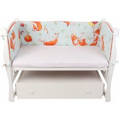 Бортик в кроватку 4 предмета AmaroBaby Пушистики (перкаль)