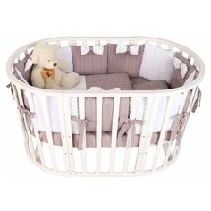 Бортик в кроватку 12 предметов AmaroBaby EXCLUSIVE Original Collection Косичка (перкаль)