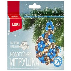 Новогодняя игрушка. Плетение из бусин "Морозный узор" Lori