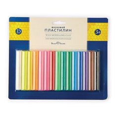 Пластилин "Multicolor", 15 цветов, 250 г. блистер Hobby Time