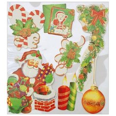 2687-SB Набор стикеров "Новогодние гирлянды" Белоснежка