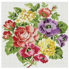 Алмазная мозаика 30*30 Белоснежка 062-ST-S Вальс цветов