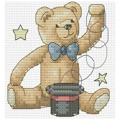 Набор для вышивания Белоснежка 412-14 Медвежонок фокусник