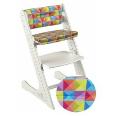 "Стул Конёк Горбунек КОМФОРТ с комплектом подушек, цвет: слоновая кость/арлекино лето" Конек Горбунёк