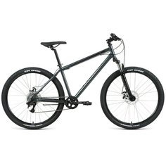 Горный (MTB) велосипед FORWARD Sporting 27.5 2.2 Disc (2021) темно-серый/черный 19" (требует финальной сборки)