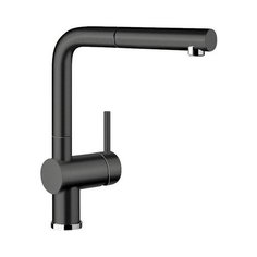 Смеситель для кухни (мойки) Blanco LINUS-S (керамика) однорычажный черный