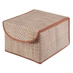 CASY HOME Коробка ВО-011/BO-012, 26х21х15 см бежевый/коричневый