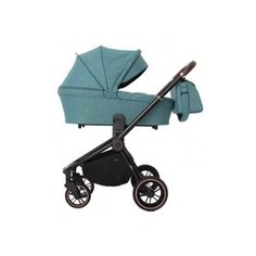 Универсальная коляска CARRELLO Epica (3 в 1), teal green/black frame, цвет шасси: черный