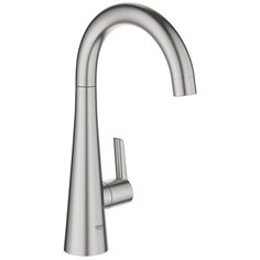 Однорычажный смеситель Grohe Zedra Вертикальный вентиль нержавеющая сталь (30026DC2)