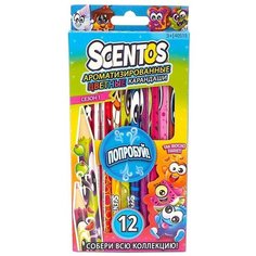 Scentos Цветные карандаши ароматизированные, 12 шт (40515)