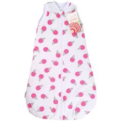 Конверт-мешок СуперМаМкет Мороженое розовый 68 см