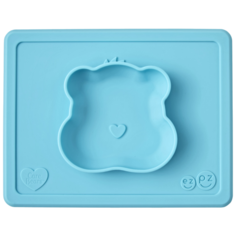 Тарелка EZPZ Happy bowl care bear, бирюзовый