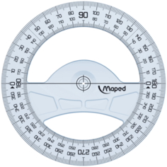 Maped Транспортир Geometric 360° 12 см (242360) прозрачный