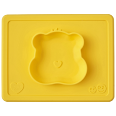 Тарелка EZPZ Happy bowl care bear, желтый