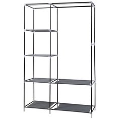 Универсальный тканевый шкаф для хранения вещей DEKO DKCL05, размер XL, 170х105х45 см, серый