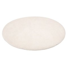 Декоративный коврик Happy Baby Меховой коврик-одеяло 130х130, диаметр: 1.3 м, молочный