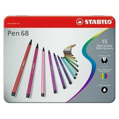 STABILO Фломастеры "Pen 68" 15 шт. (6815-6) разноцветные