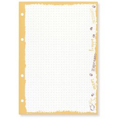 Сменные блоки для тетрадей на кольцах А5, 50 Л.(БЕЖЕВЫЙ), COFFEE TIME, в точку Альт