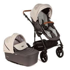 Универсальная коляска Forest kids Nampa 2 в 1, stone, цвет шасси: черный