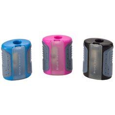 Точилка ДЛЯ КАРАНДАШЕЙ с контейнером "EASYSHARP. МЕХАНИЗМЫ", 3 ЦВЕТА Bruno Visconti