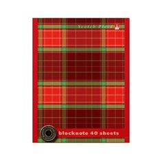 Блокнот А6 40 л. серия "Шотландка" 3 вида Bruno Visconti