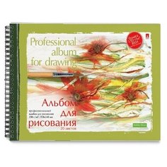 Альбом для рисования А5, 20 листов, на гребне "ПРОФЕССИОНАЛЬНАЯ СЕРИЯ" Bruno Visconti