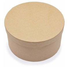 Шкатулка из картона для декорирования. Ø13x6,5 см Hobby Time