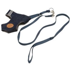 Шлейка с поводком Пижон Рефлекс L джинс