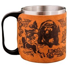 Набор туристической посуды Komandor 2391244, 2 шт. коричневый/серебристый