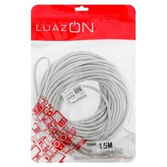 Патч-корд LuazON 1509725 15 м, 1 шт., серый