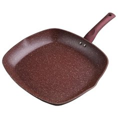 Сковорода-гриль Доляна 4577831, 30х30 см, коричневый