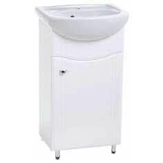 Тумба для ванной комнаты с раковиной Alterna Тура 45, ШхГхВ: 45.5х30х82 см, цвет: белый