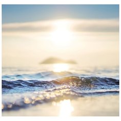 Фотообои бумажные Арт Узор Море 2.1х2м бежевый/синий