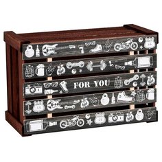 Коробка подарочная Дарите счастье For you 21 x 33 x 15 см коричневый