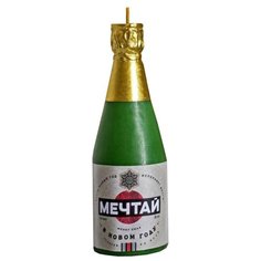 Свеча Зимнее волшебство Мечтай (4716178) зеленый/золотой