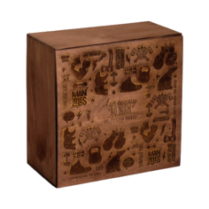 Коробка подарочная Дарите счастье Тому, кто всегда побеждает 20 × 20 × 10 см коричневый