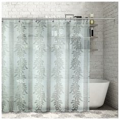 Штора для ванной Доляна Веточки 180x180 Веточки