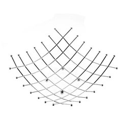 Доляна Ваза для фруктов 27 х 27 см 1399109 хром