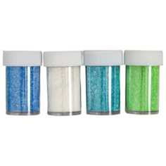 Арт Узор Глиттер для декорирования Неон пудра 4645548 / 4645546 (4 шт.) синяя палитра