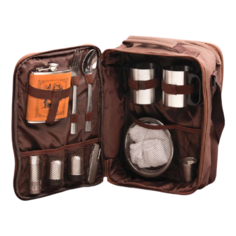 Набор туристической посуды Komandor Медведь и собаки 2391568, 17 шт. серый